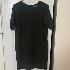 Vince Women’s Small Dark Green Short Sleeve Textured Dress Pockets Everyday Wear
